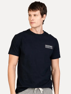 Camiseta Tommy Hilfiger Regular Printed Badge Color Marinho
