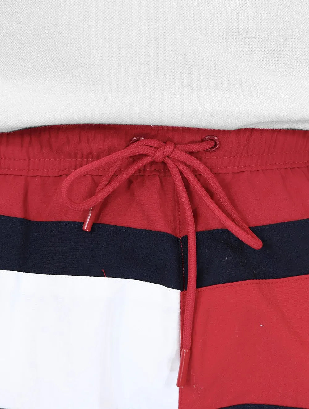 Short Tommy Hilfiger Medium Drawstring Colourblock Vermelho