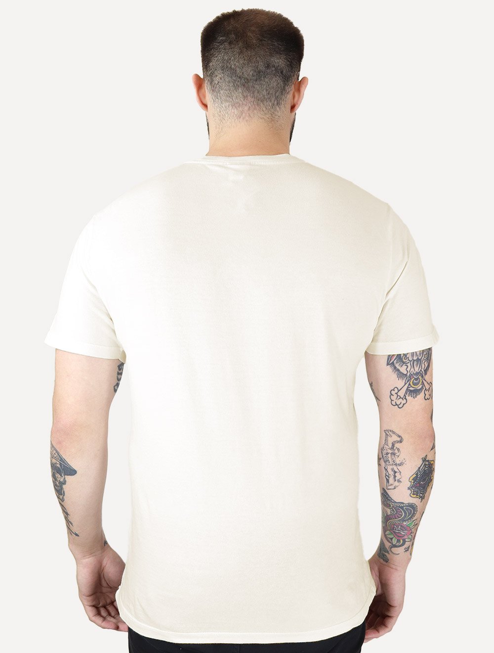 Camiseta Tommy Jeans Masculina Linear Gel Off-White