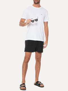 Short Tommy Hilfiger Masculino Regular Fit Long Drawstring Preta