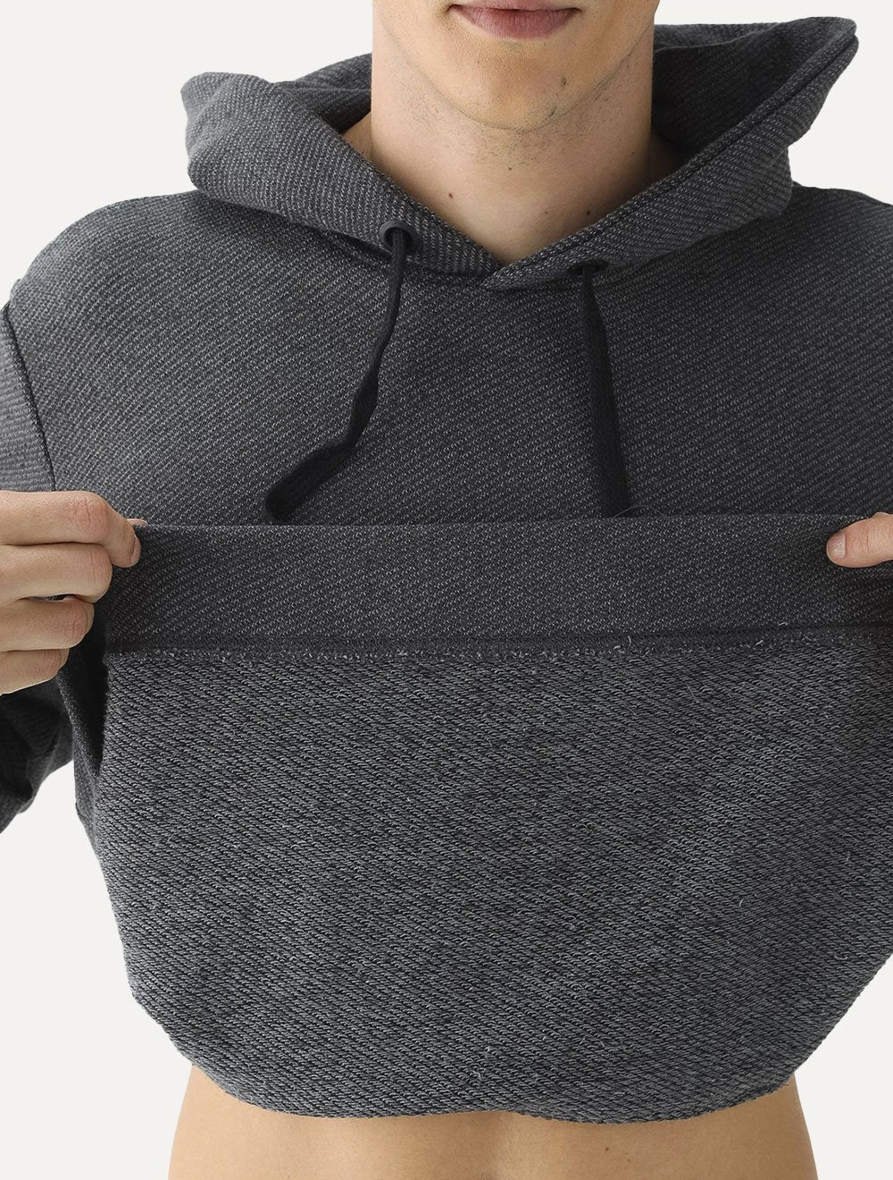 Casaco Reserva Masculino Moletinho Hoodie Capuz Grafite Mescla