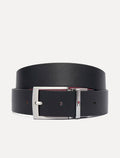 Cinto Tommy Hilfiger Masculino Couro Adan 3.5 Pebble Preto