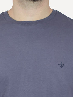 Camiseta Dudalina Masculina Essentials Modal Logo Roxa