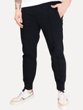 Calça Moletom Empório Armani Masculina Jogger Pocket Zip Azul Marinho