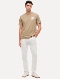 Camiseta Tommy Hilfiger Masculina Brand Love Graphic Tee Cáqui