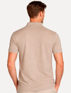 Polo Aramis Masculina Piquet Colorfix Fendi Cáqui Escuro