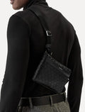 Bolsa Calvin Klein Masculina Transversal Emblem Logo Sling Preta