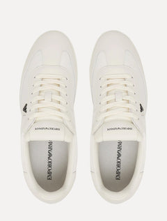 Tênis Empório Armani Masculino Nylon Logo Águia Branco