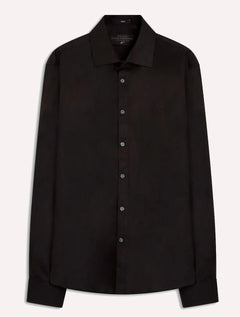 Camisa Ellus Masculina Tricoline LY Classic Italian Preta