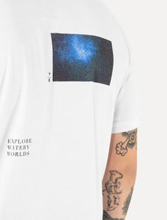 Camiseta Osklen Masculina Regular Big Shirt Watery Worlds Branca