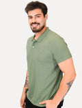 Polo Dudalina Piquet Essentials Cotton Basica Modal Verde Medio
