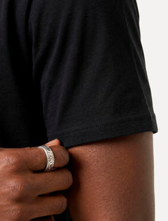 Camiseta John John Masculina Regular Fit Ring Preta