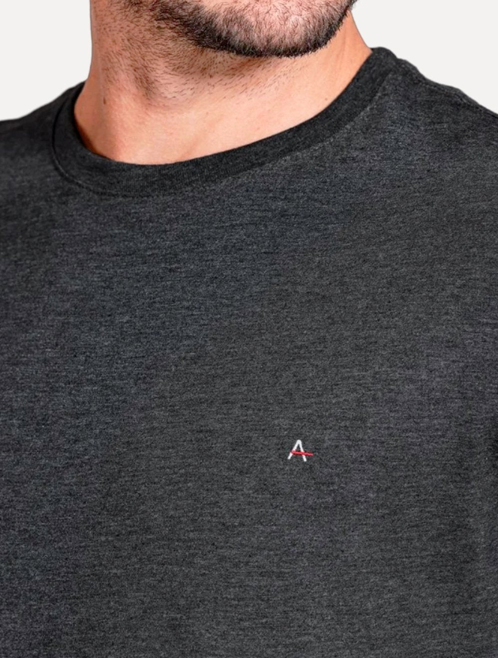 Kit Camisetas Aramis | Masculina Basic Lisa Preta/Grafite Mescla