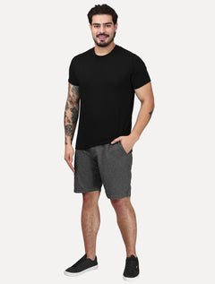 Bermuda Calvin Klein Jeans Masculina Botão 5 Pockets Cinza Mescla