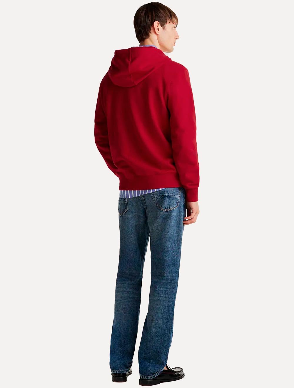Moletom Tommy Hilfiger Masculino Essential Terry Hoody Vermelho