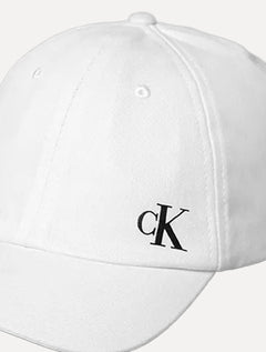 Boné Calvin Klein Jeans 6 Gomos CK Branco
