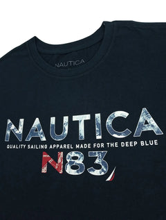 Camiseta Nautica Masculina Deep Blue Sea Azul Marinho