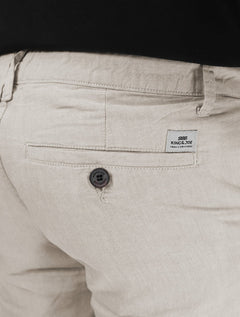 Bermuda King & Joe Masculina Casual Flamê Cinza Claro