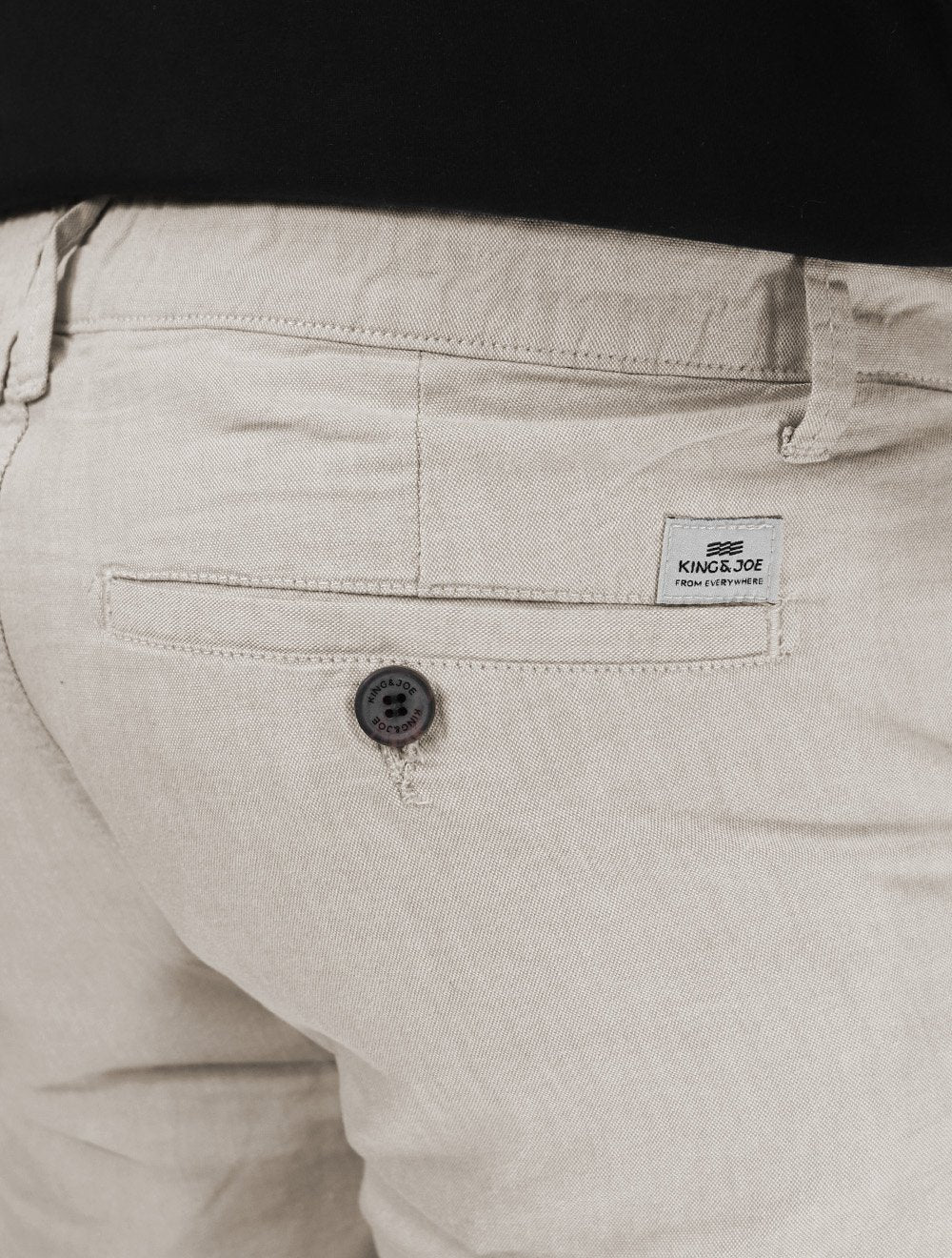 Bermuda King & Joe Masculina Casual Flamê Cinza Claro