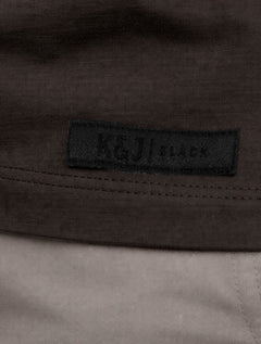 Camiseta K&J Black Masculina Cotton Flex Slim Marrom