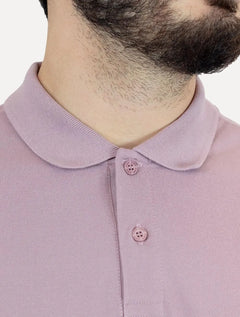 Polo John John Masculina Light Transfer Rosa Médio