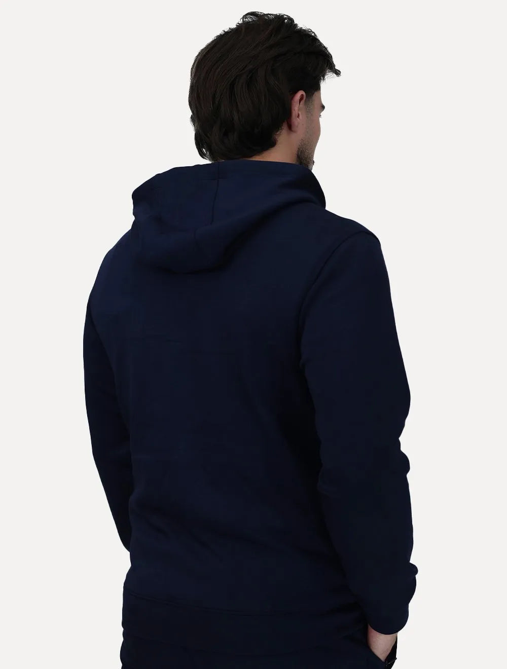 Conjunto Dixen Agasalho Moletom Jaqueta com Zíper Frontal Azul Marinho