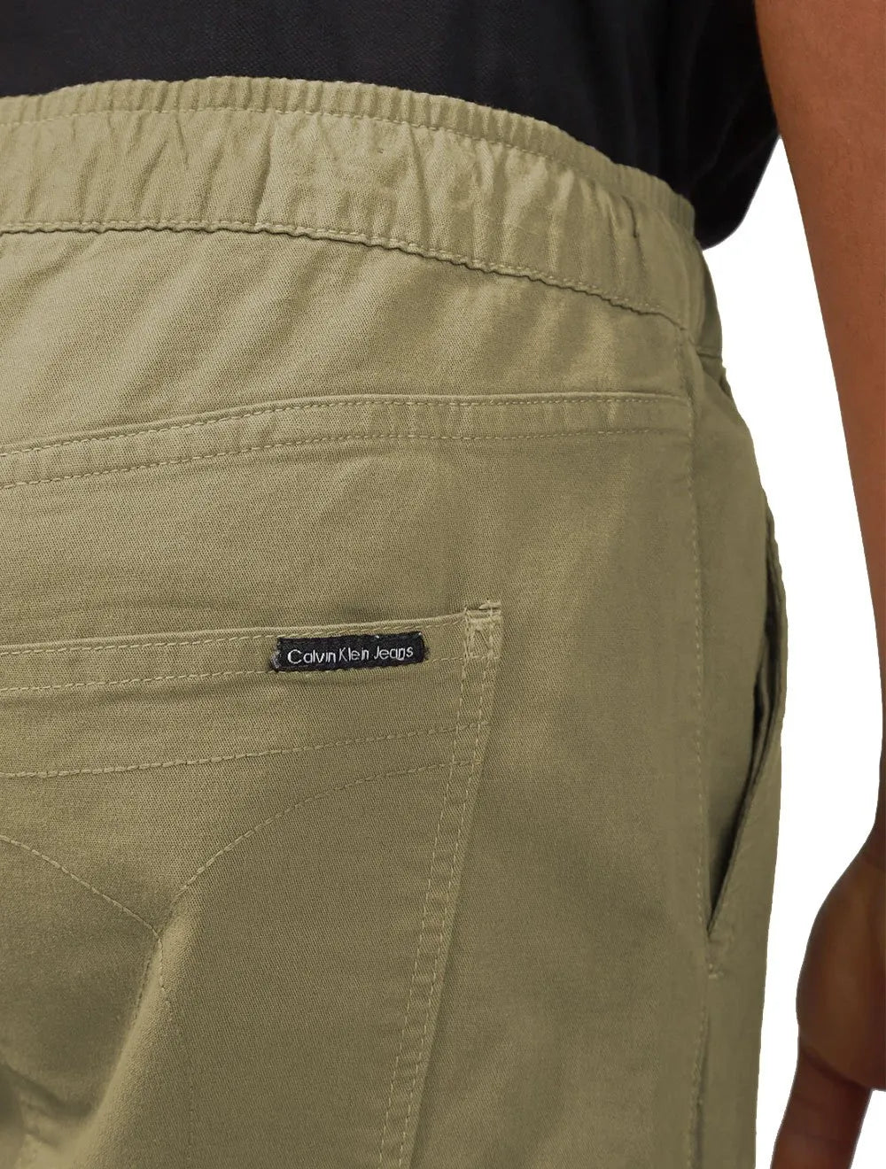 Calça Calvin Klein Jeans Masculina CKM31 Color Taper Cáqui