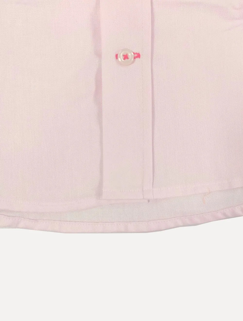 Camisa Tommy Hilfiger Masculina Manga Curta Regular Core Oxford Rosa Claro