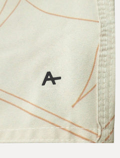 Short Aramis Masculino D'Água Estampado Traços Cáqui Claro