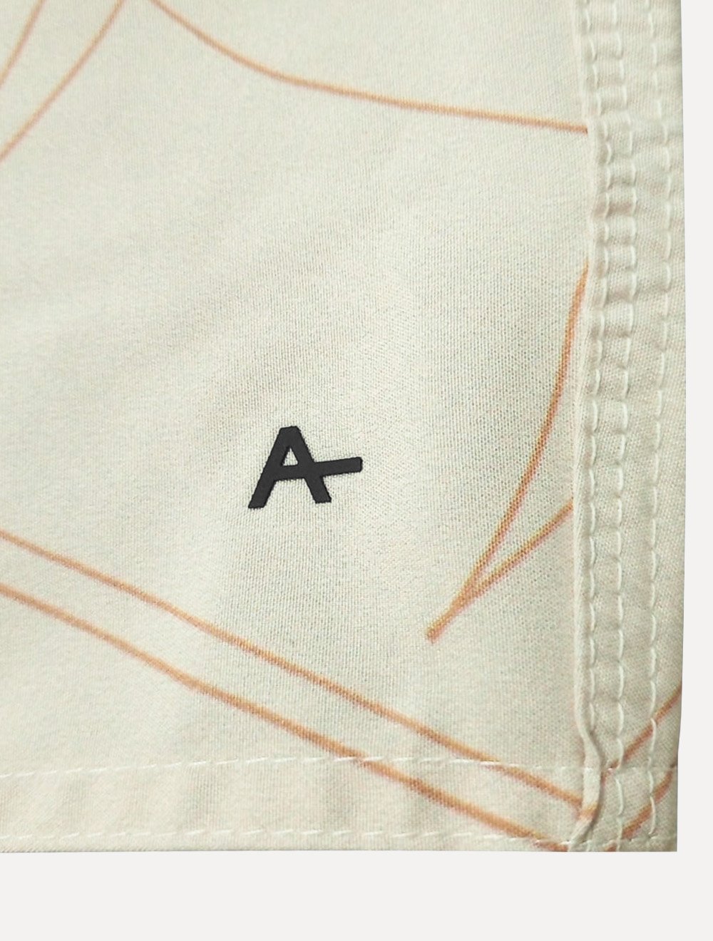 Short Aramis Masculino D'Água Estampado Traços Cáqui Claro