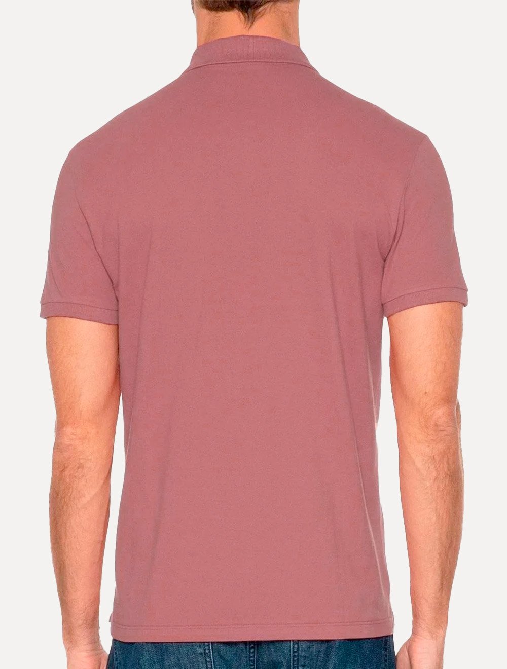 Camisa Polo Ellus Masculina Piquet Classic Button Rose Easa Rosa Escuro