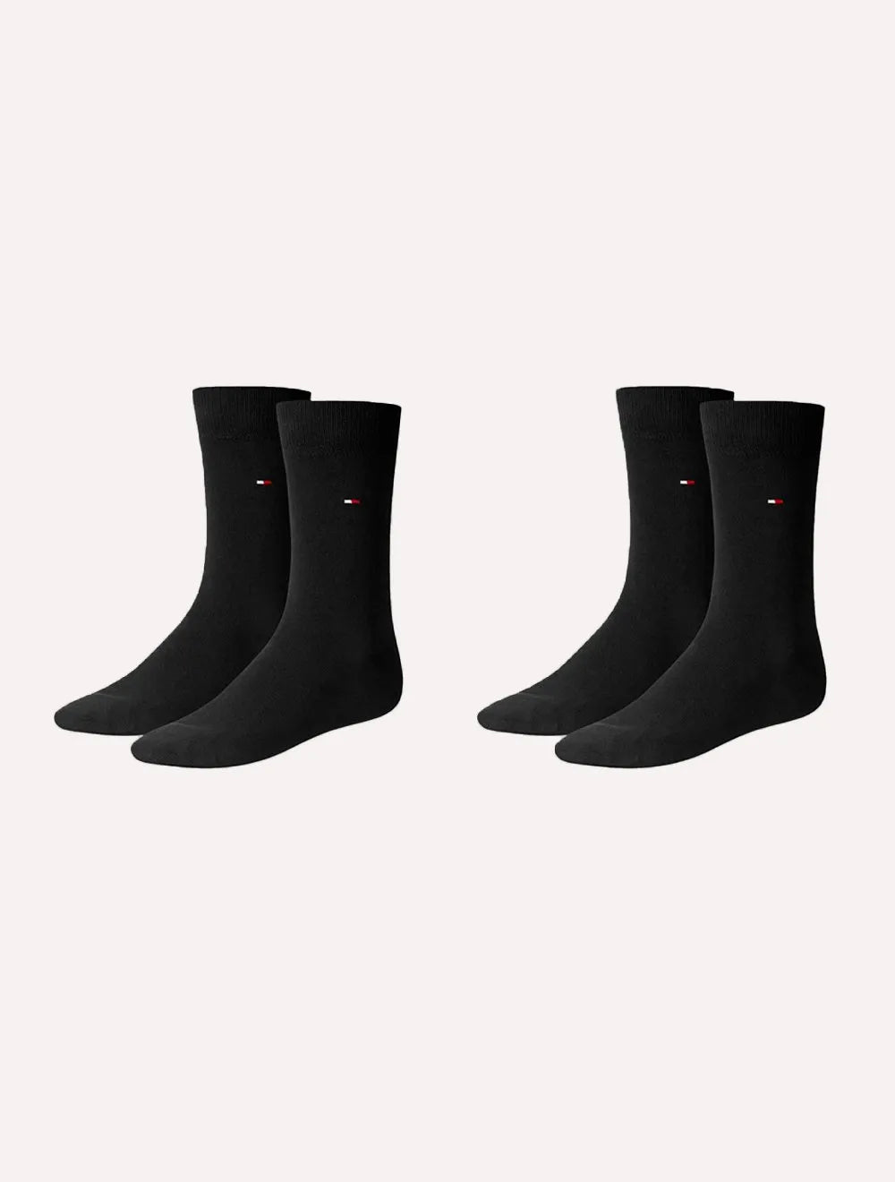Meia Tommy Hilfiger Masculina Classic Long Preta Kit 2 Pares
