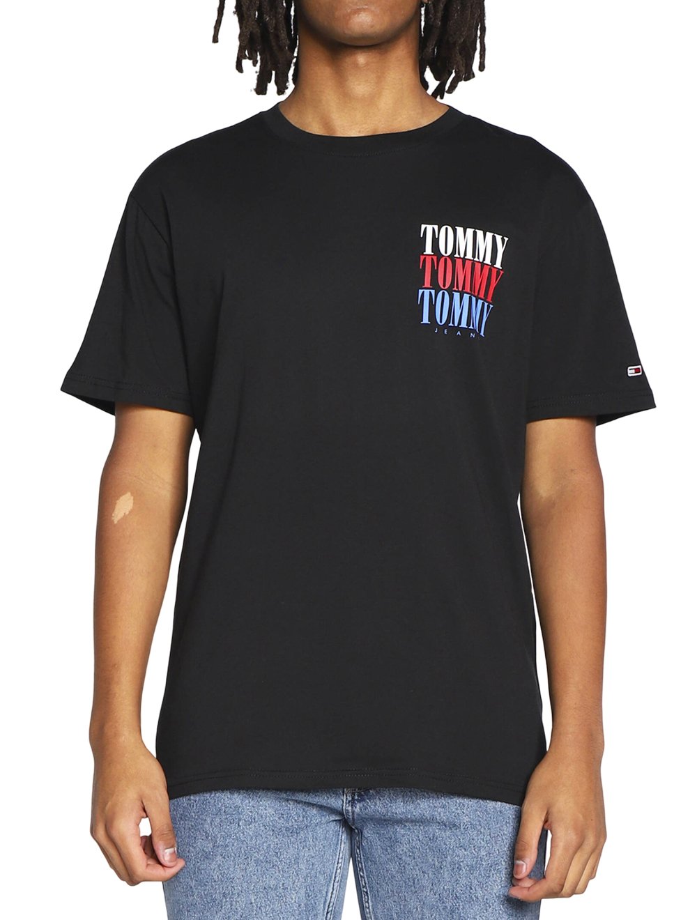 Camiseta Tommy Jeans Masculina Classic Multi Logo Preta