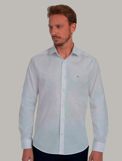 Camisa Aramis Masculina Slim Tricoline Stretch Branca