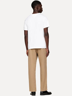 Camiseta Tommy Hilfiger Masculina Regular Flag Embro Branca