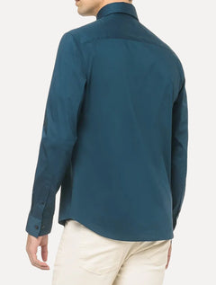 Camisa Calvin Klein Masculina Slim Cannes Essential Azul Marinho