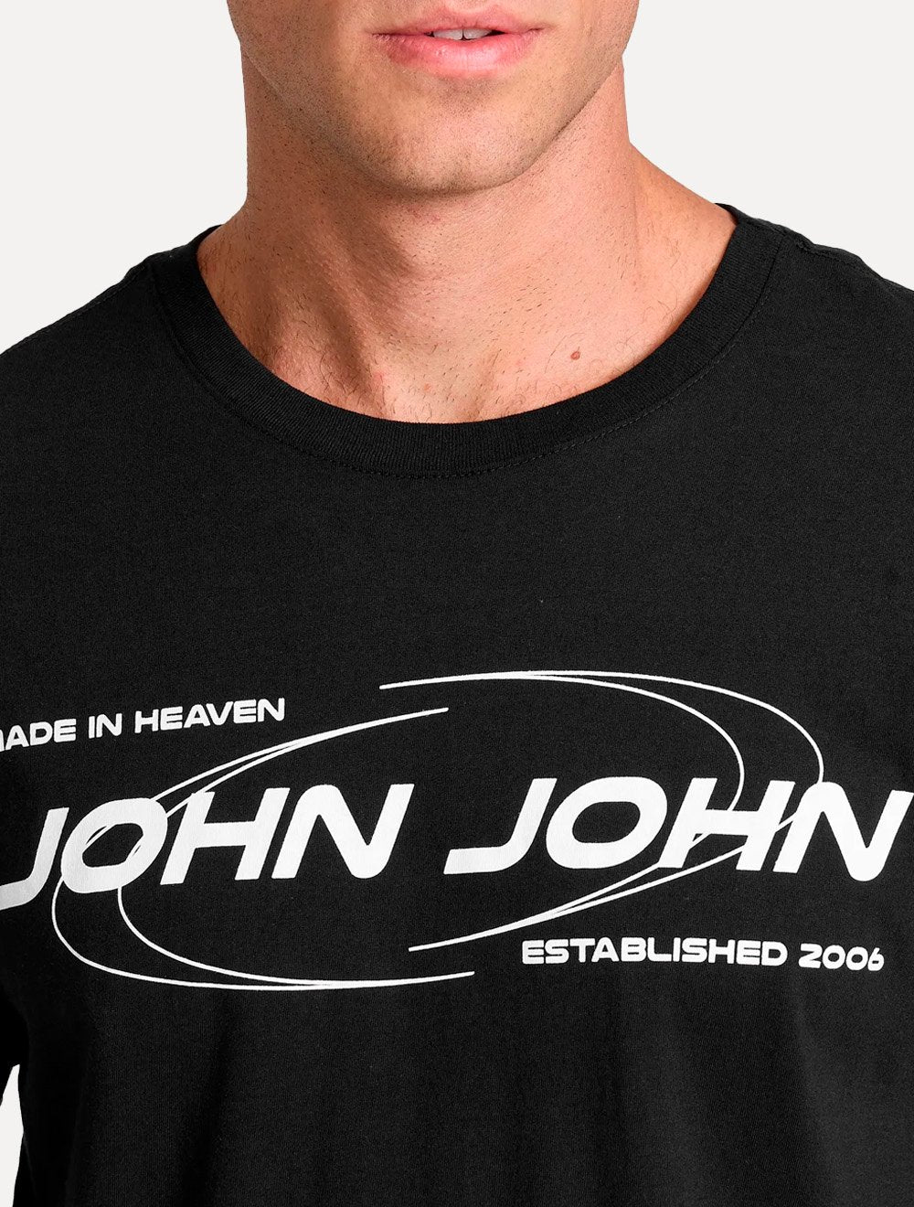 Camiseta John John Masculina Regular Fit Standout Preta