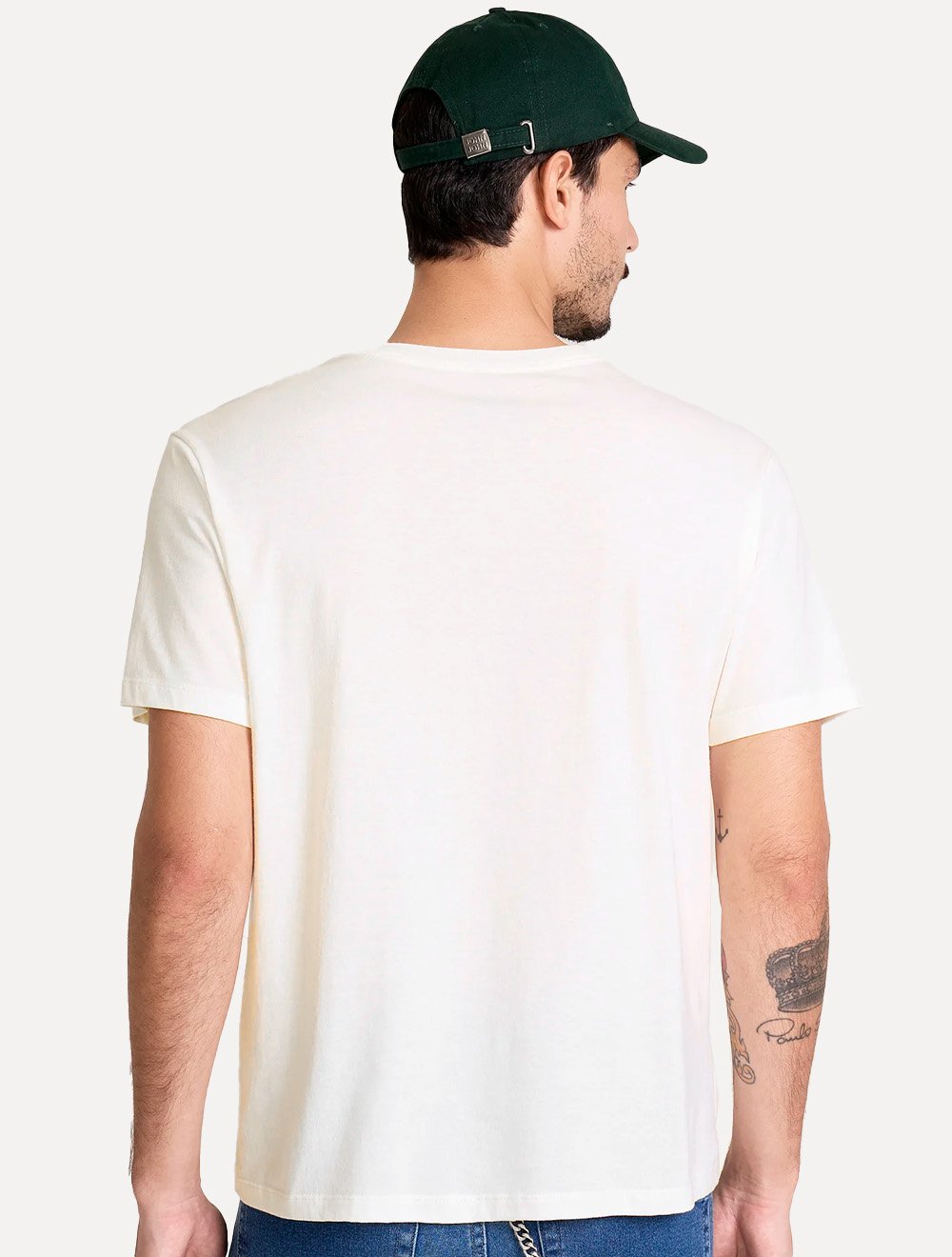 Camiseta John John Masculina Regular Fit Brand Off White