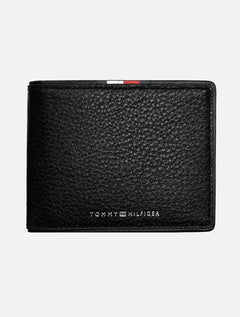 Carteira Tommy Hilfiger Masculina Couro Corporate Mini CC Preta