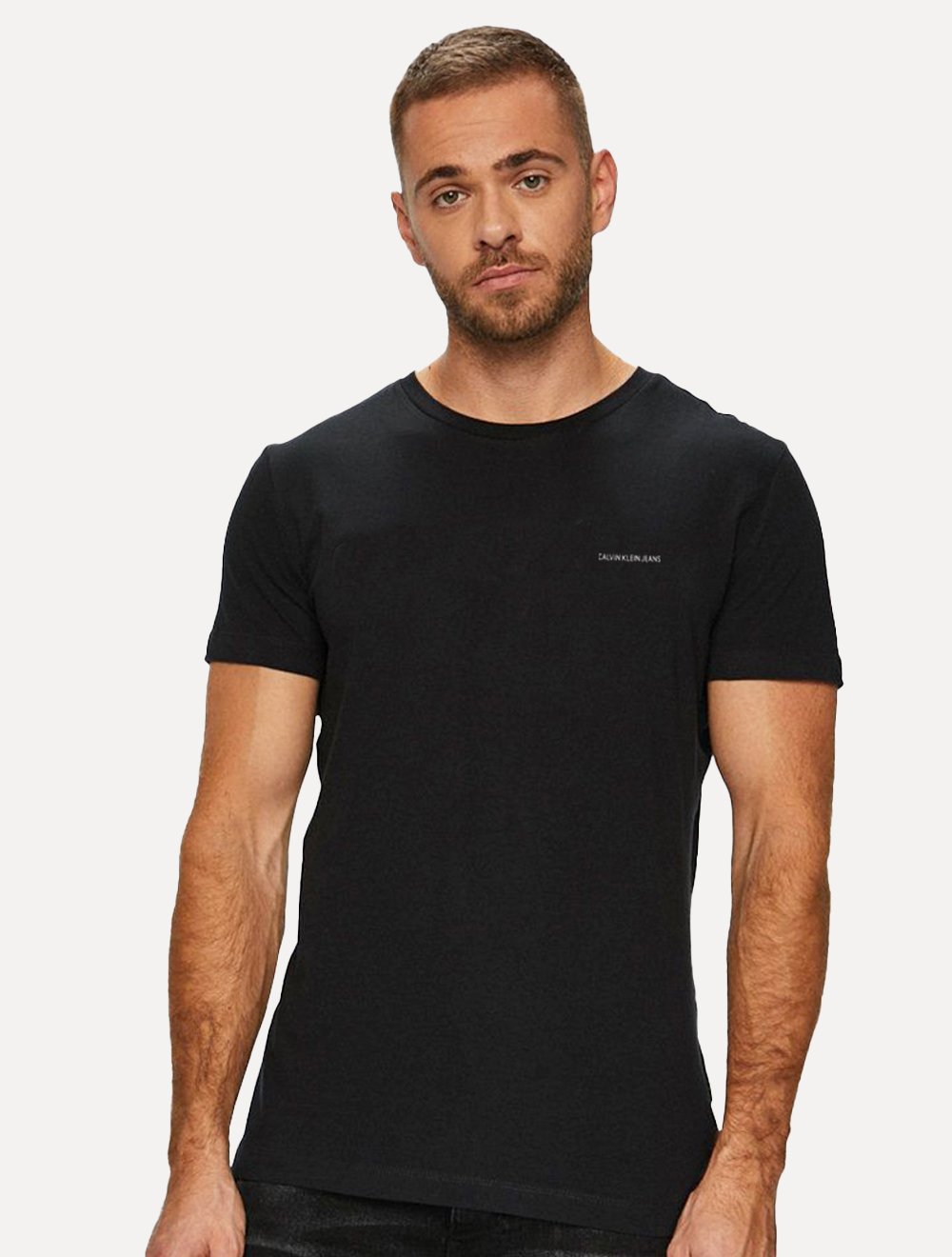 Camiseta Calvin Klein Jeans Masculina Logo Preta