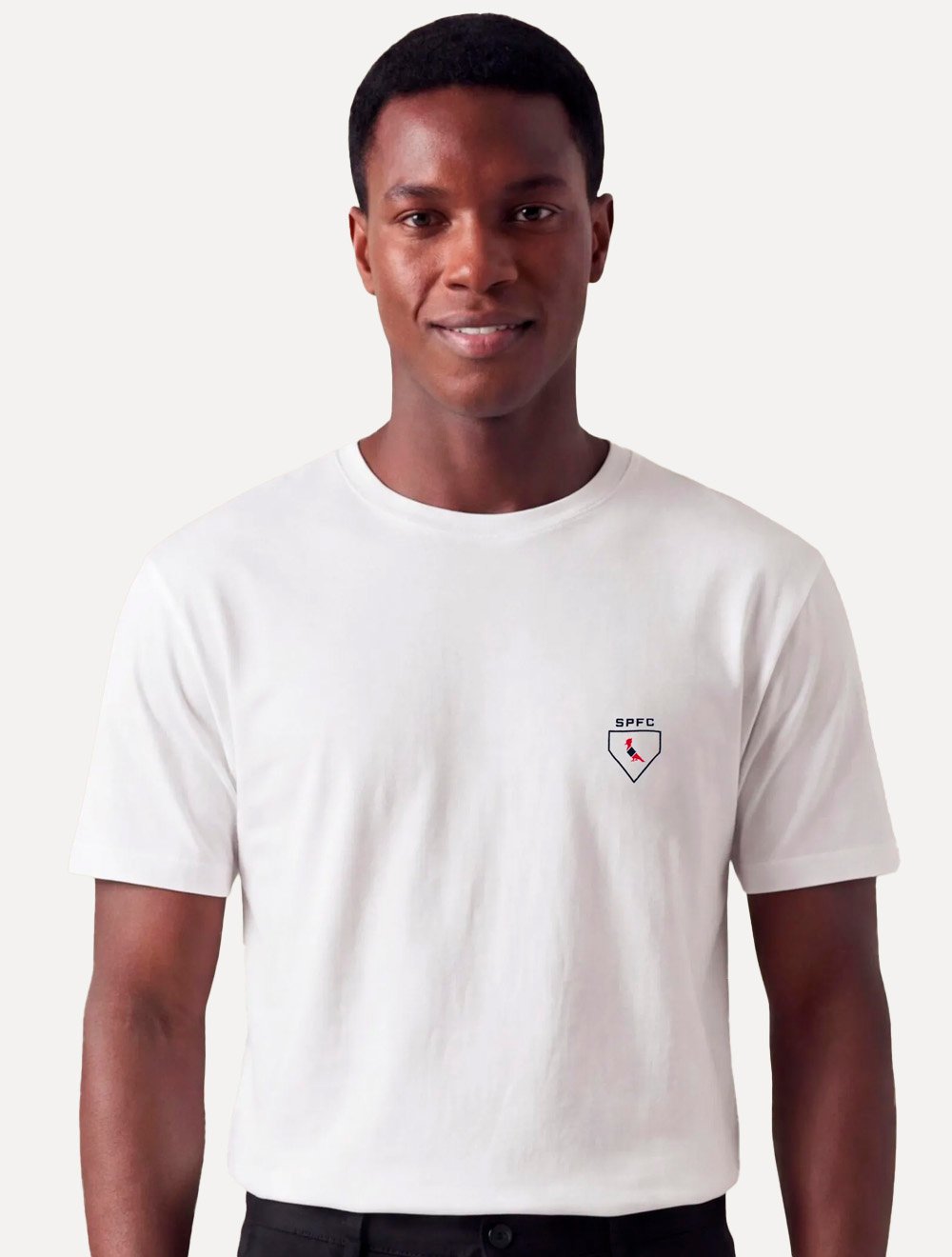 Camiseta Reserva Masculina SPFC Chest Minimalist Branca