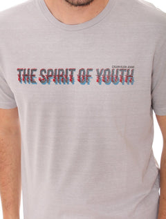Camiseta Calvin Klein Jeans Masculina Spirit Youth Cinza