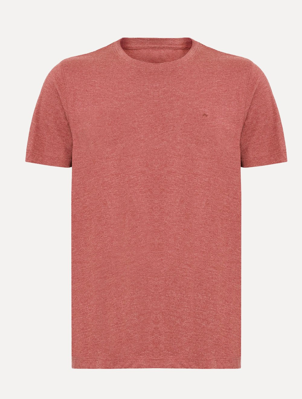 Camiseta Aramis Masculina Basic Lisa Mono Logo Vermelha Mescla