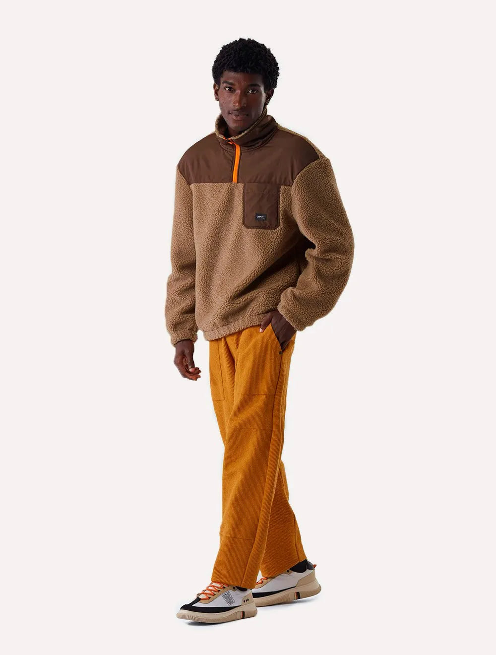 Blusa Osklen Masculina Fleece Trkk Caqui