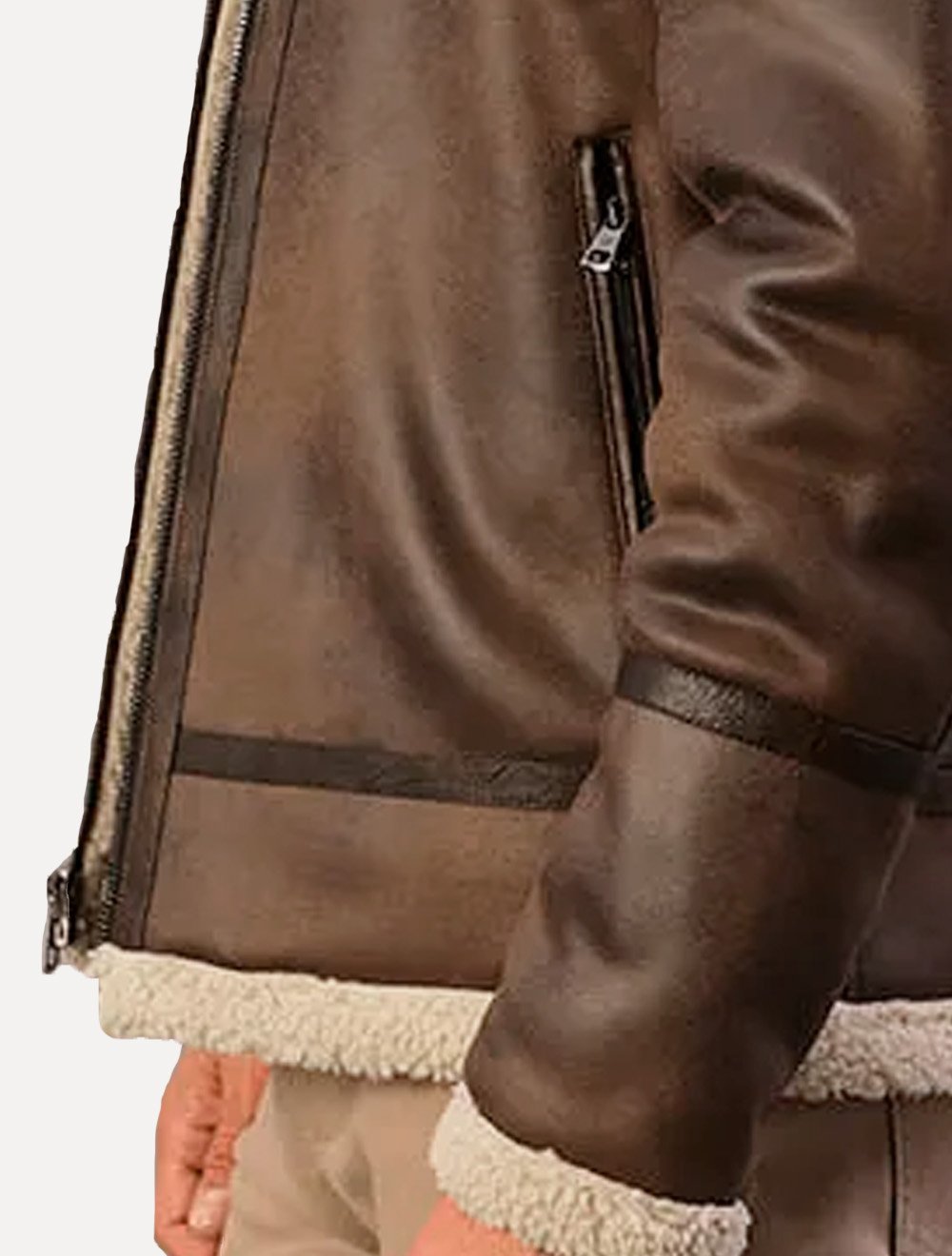 Jaqueta Calvin Klein Masculina Fake Suede Marrom