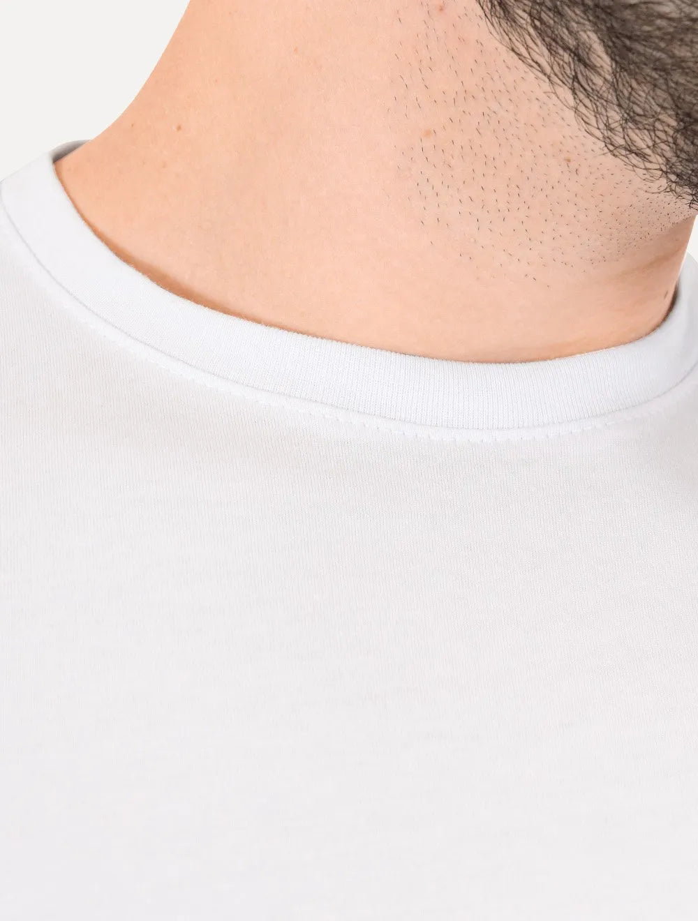 Camiseta Calvin Klein Jeans Masculina Patch CK Lateral Branca