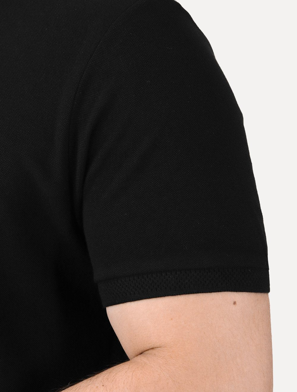 Camiseta Aramis Masculina Piquet Gola Retilinea Textura Preto