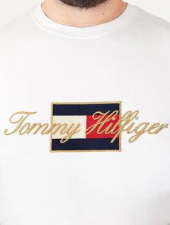 Camiseta Tommy Hilfiger Masculina Icon Gold Branca