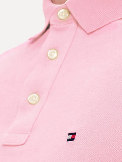 Polo Tommy Hilfiger Masculina Slim Piquet 1985 Rosa