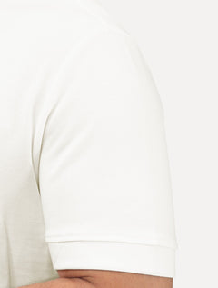 Camiseta Dixen Over Recorte Estruturado na Manga Off-White